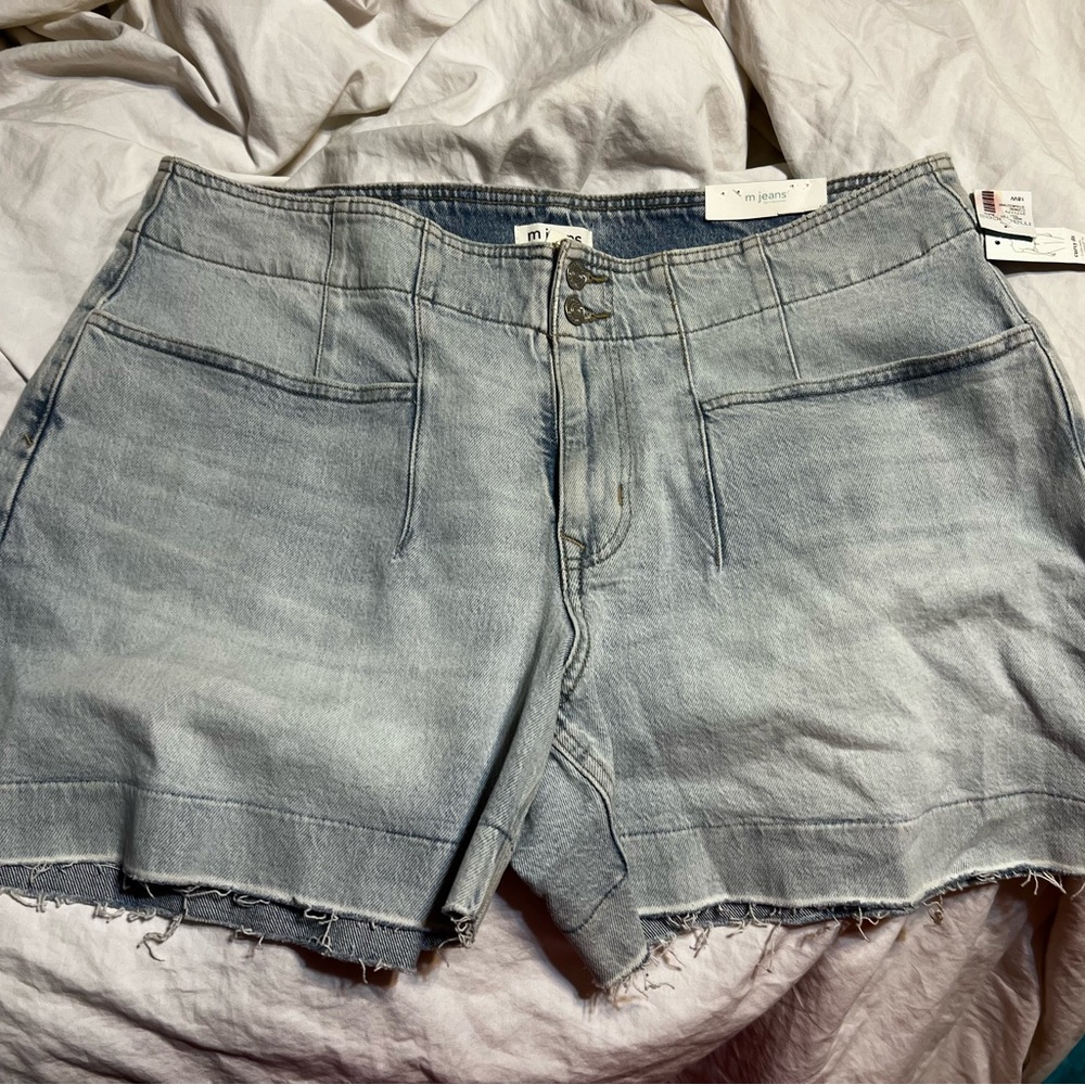 Maurices Light Blue Denim Shorts